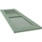 Ekena Millwork 12W x 77H Americraft Two Equal Louver Exterior Real Wood Shutters, Track Green, PR RW101LV12X77TGH - alternate 2
